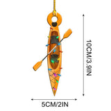 Christmas Tree Pendant Hanging Decoration Gift Personalized Fire Truck Vehicle Truck Boat Excavator Pendant - Front View