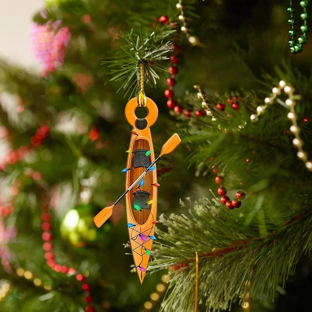 Christmas Tree Pendant Hanging Decoration Gift Personalized Fire Truck Vehicle Truck Boat Excavator Pendant