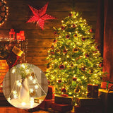 Christmas Snowflake Light 10 feet 20 LED Battery Operated Snowflakes String Lights Winter Fairy Lights Merry Christmas Decoration