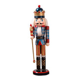 Nutcracker Soldier Ornaments 38cm Nutcracker Figure Wooden Ornaments for Home Christmas Party Decoration New Year Gifts for Children