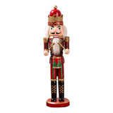 Nutcracker Soldier Ornaments 38cm Nutcracker Figure Wooden Ornaments for Home Christmas Party Decoration New Year Gifts for Children