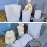 Portrait Aromatherapy Candle Molds Reusable DIY Couple Candle Mold Family Couple Silicone Mold - Extra Image
