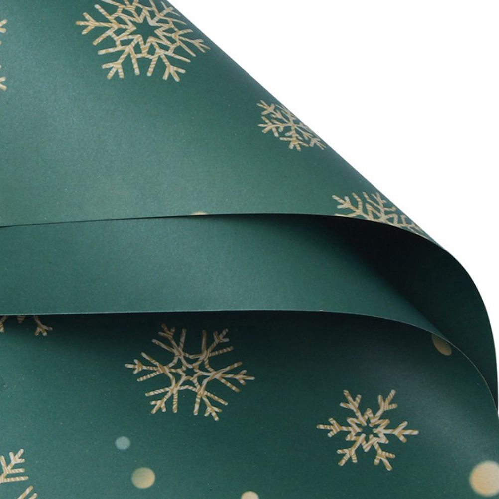 Christmas Kraft Wrapping Paper Christmas Elements Collection Double Sided Wrapping Paper Christmas Gift Box Decoration