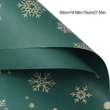 Christmas Kraft Wrapping Paper Christmas Elements Collection Double Sided Wrapping Paper Christmas Gift Box Decoration