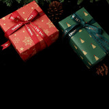 Christmas Kraft Wrapping Paper Christmas Elements Collection Double Sided Wrapping Paper Christmas Gift Box Decoration - Top-Down View