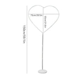Love Balloon Column Arch Set Heart Balloon Frame Column Holder Stand Decoration For Wedding Birthday Baby Party - Side View