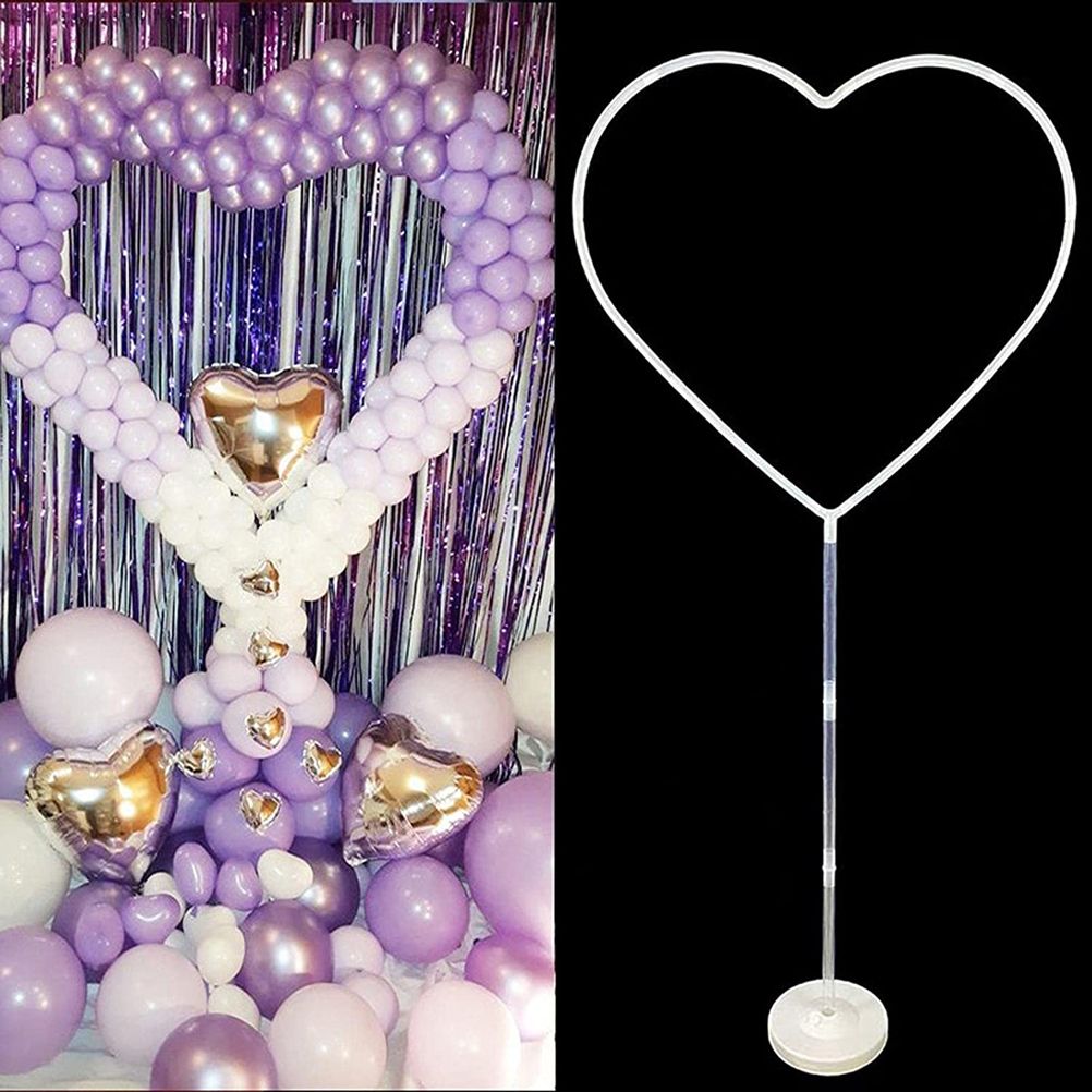 Love Balloon Column Arch Set Heart Balloon Frame Column Holder Stand Decoration For Wedding Birthday Baby Party