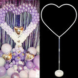 Love Balloon Column Arch Set Heart Balloon Frame Column Holder Stand Decoration For Wedding Birthday Baby Party