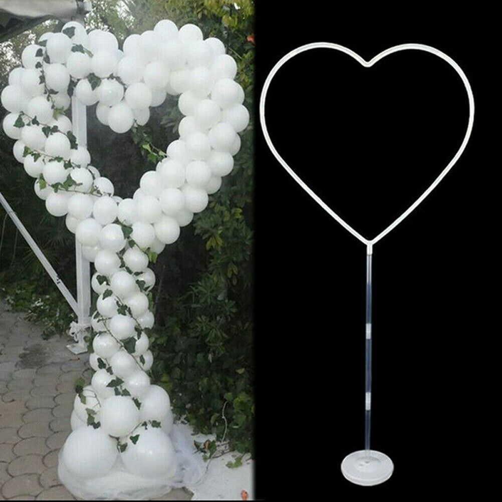 Love Balloon Column Arch Set Heart Balloon Frame Column Holder Stand Decoration For Wedding Birthday Baby Party