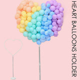 Love Balloon Column Arch Set Heart Balloon Frame Column Holder Stand Decoration For Wedding Birthday Baby Party - Low Angle