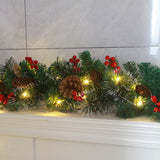 Christmas Garland With 50 Led Lighting Artificial Christmas Fir Garland Decorative For Stairs Fireplaces Offices Outdoor