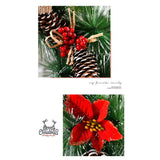 Christmas Wreath Artificial Christmas Hanging Wreath for Front Door Wall Tree Christmas Party Shop Window Decoration