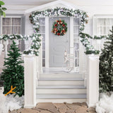 Christmas Wreath Artificial Christmas Hanging Wreath for Front Door Wall Tree Christmas Party Shop Window Decoration