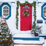 Christmas Wreath Artificial Christmas Hanging Wreath for Front Door Wall Tree Christmas Party Shop Window Decoration