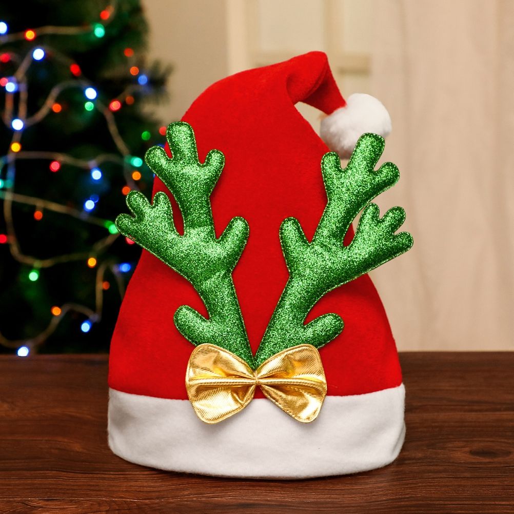 Christmas Santa Claus Hat Warm Cosplay Party Holiday Costume Props Decoration for Kids Children Adult Xmas Gift