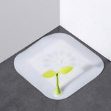 2Pcs Silicone Bean Sprout Floor Drain Cover Deodorant Floor Drain Cover Mat for Bathroom Kitchen Toilet - 45-Degree Angle