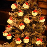 LED Christmas Light Christmas Snow Bear String Lights Home Decoration Lights for Gardens Terraces and Lawns