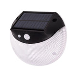 Solar Deck Lighting Round Wall Lights Outdoor Wireless Solar Induction Light for Garden Stair Porches Lighting