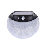Solar Deck Lighting Round Wall Lights Outdoor Wireless Solar Induction Light for Garden Stair Porches Lighting