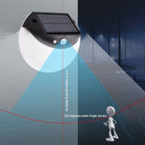 Solar Deck Lighting Round Wall Lights Outdoor Wireless Solar Induction Light for Garden Stair Porches Lighting - Low Angle
