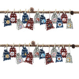 1-25 Number Christmas Advent Calendar Round Buttons Set For Gift Decor For Ribbons Cloth Bags Parcels