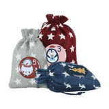 1-25 Number Christmas Advent Calendar Round Buttons Set For Gift Decor For Ribbons Cloth Bags Parcels - Rear View