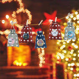 1-25 Number Christmas Advent Calendar Round Buttons Set For Gift Decor For Ribbons Cloth Bags Parcels - Low Angle