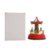 Christmas Mini Music Box Luminous Music Carousel Ferris Wheel Animated Christmas Gift Romantic Desktop Decoration - Close-Up Angle