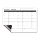 Rewritable Magnetic Whiteboard Refrigerator Calendar Message Board Monthly Planner Board
