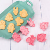 Christmas Cutter Mold Set 6 Piece Pattern Kitchen DIY Baking Mold For Biscuits Pastries Fondant Cakes