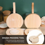 Wooden Dough Presser Tool Dumpling Skin Pressing Tool Dumpling Wrapper Making Mold Kitchen Gadget Baking Tool - Extra Image