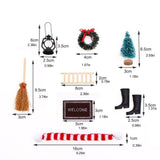 Christmas Decoration Accessories Set Christmas Miniature Ornaments Simulation