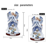 Christmas Santa Window Paste Stickers PVC Angel Merry Christmas Party Wall Stickers - Front View