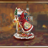 Christmas Santa Window Paste Stickers PVC Angel Merry Christmas Party Wall Stickers
