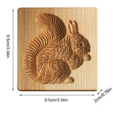 3D Cutter Embossing Mold Christmas Animal Pumpkin Cutter Baking Mold Funny Wooden Molds for Kitchen DIY - Front View