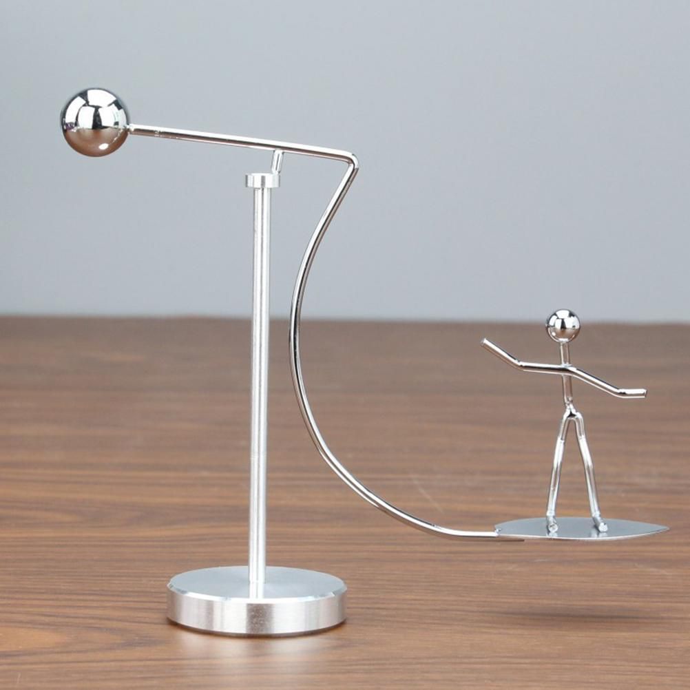 Balance Physics Toy One Foot Man Art Decompressive Science Psychology Home and Office Decor Desk Ornament Toy Surfing