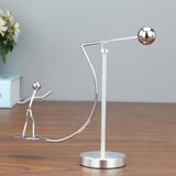 Balance Physics Toy One Foot Man Art Decompressive Science Psychology Home and Office Decor Desk Ornament Toy Surfing - Rear View