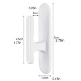 Cord Safety Blind Pull Cord Winder Curtain Cord Wrap Cleats Blind Cord Holder for Baby Children Protector Wall Hanging Hooks - Front View