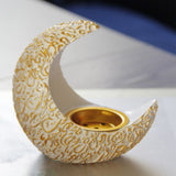 Incense Holder Moon Shape Aroma Stove Holder Resin Incense Holder Aromatherapy Stove Desktop Ornament Home Office Decor