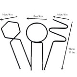 3 Pcs Metal Garden Trellis Climbing Plants Support Indoor Iron Plant Trellis for Ivy Vine Rose Flowers House Plants - Side View