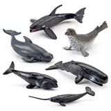 12PCS Mini Sea Toys for Kids Plastic Sea Animals Figurines Simulation Ocean Animals Model Decoration