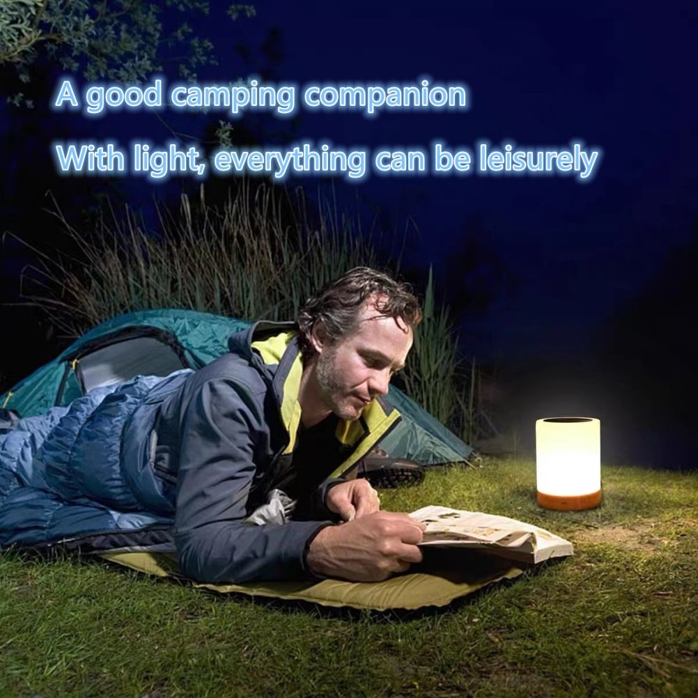 LED Touch Lamp USB Rechargeable Table Bedside Lamps Dimmable RGB Warm White Night Lights for Outdoor Living Room Bedroom Office