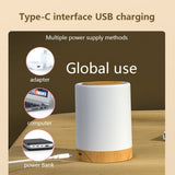 LED Touch Lamp USB Rechargeable Table Bedside Lamps Dimmable RGB Warm White Night Lights for Outdoor Living Room Bedroom Office