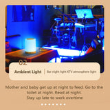 LED Touch Lamp USB Rechargeable Table Bedside Lamps Dimmable RGB Warm White Night Lights for Outdoor Living Room Bedroom Office - Extra Image