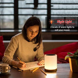 LED Touch Lamp USB Rechargeable Table Bedside Lamps Dimmable RGB Warm White Night Lights for Outdoor Living Room Bedroom Office