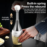 Manual Garlic Press Multi Function Garlic Mincer Garlic Crusher Safe and Easy to Clean Kitchen Tools - Extra Image