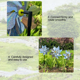 8Pcs Bird Repeller Pinwheel Reflective Garden Plant Flower Bird Repellent Windmill Garden Decoration