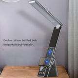 Eye Caring Desk Lamp with Wireless Charger Touch Dimming LED Table Lamps Folding Reading Light for Students - Side View
