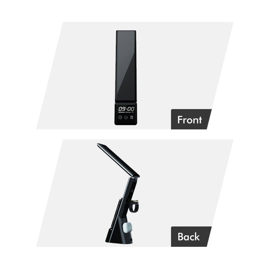 Eye Caring Desk Lamp with Wireless Charger Touch Dimming LED Table Lamps Folding Reading Light for Students