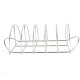 Stainless Steel Barbecue Bracket Rib Rack Barbecue Grilling Rack Non Stick Beef Steak Holder for Outdoor Picnic Barbecue Supplies